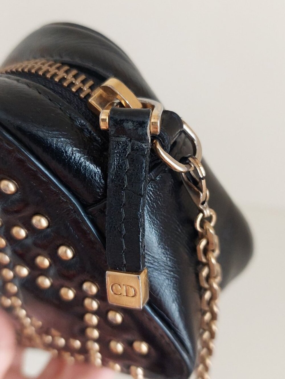 Dior Studded Leather Cannage Small Crossbody - Picture 11 of 17